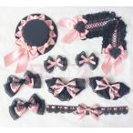 手作りハートハウスキティ小物黒ピン...