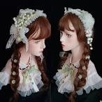  выполненный под заказ ручная работа vintage retro античный шляпа шримс лента-ободок фотография kc украшение для волос Лолита украшение для волос 