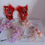  ручная работа много цвет . уголок цветок украшение для волос loilta лента-ободок украшение для волос кошка уголок JK Лолита симпатичный . одежда 