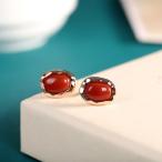 果実南方純銀アクセサリー天然南赤瑪...