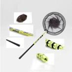 釣具 タモ網 4m ゴールドイエロー ランディングネット 伸縮 大型タイプ アルミ製 釣り用品