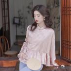  симпатичный коричневый ina способ блуза подставка шея коричневый ina кнопка улучшение Tang оборудование коричневый ina способ одежда 