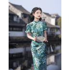  платье в китайском стиле пуховка рукав коричневый ina одежда улучшение платье в китайском стиле удобный выдающийся большой размер 