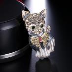 ふっくら猫ペットクリスタルエナメル...