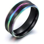 ショッピングチップトリップ 12 ブルーチップトリップファッションラッサ電気メッキカラー二重層リング溝メンズリング1017 7846