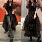 レオパード豹柄茶色黒ワンピース可愛...