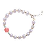 淡水パールブレスレットゴールデンビ...