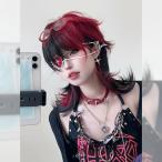 ウルフショート フルウィッグ おしゃれ  耐熱  コスプレ ゆめかわ やみかわ