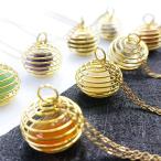 レイキ天然水晶春銅線巻線惑星ペンダ...