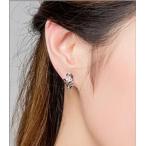 トレンディジルコンノートガールズフープイヤリングジュエリースターリングシルバーイヤリングレディアクセサリー