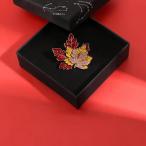 メープルリーフブローチシャイニング...