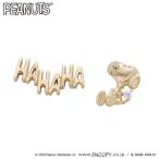 スヌーピー ピアス レディース SNOOPY HAHAHA＆Laughing K10YG イエローゴールド ダイヤモンド0.01ct ジュエリー ファッション アクセサリー KPRA0004