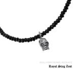 Yahoo! Yahoo!ショッピング(ヤフー ショッピング)ネックレス メンズ ロイヤルスタッグゼスト Royal Stag Zest スカル ブラックスピネル シルバー アクセサリー ペンダント SN25-010