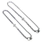  пара браслет нержавеющая сталь Cross палец на ноге mi-St аксессуары 2way cup ru мужской женский breath ножной браслет SBR11-039BA SBR11-040BA