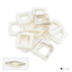 Yahoo! Yahoo!ショッピング(ヤフー ショッピング)シェル 貝 スクエア 変形 四角 バラ売り 粒売り パワーストーン 天然石 ビーズ ブレスレット パーツ ハンドメイド【メール便対応】