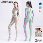 AMORESY アモレシー Athena 新色 ゼンタイ ボディスーツ バックジッパー オーロラ パステルネビュラ コンフェッティストーム コズミックブルー 男女兼用