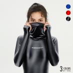 AMORESY アモレシー Hecate フェイスカバー ロング Tシャツ マスク タートルネック ジョギングシャツ フィットネス スポーツウェア 光沢 男女兼用