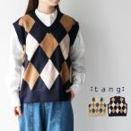 (20%OFF SALE) タング TANG RWS Pure Merino Wool Boiled アーガイル ベスト 2320217  (2025AW 秋冬)
