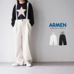 ショッピングARMEN アーメン ARMEN ISNAM2453 コットン ウール ツイル サスペンダー タックパンツ ワイドパンツ 秋冬 爆買