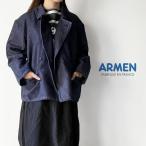アーメン ARMEN WOOL COTTON TWILL ROUND COLLAR DOUBLE JACKET ISNAM2571 (2025AW 秋冬)