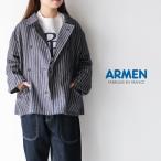 アーメン ARMEN ARN DYED INDIGO 2STRIPE ROUND COLLAR DOUBLE JACKET ISNAM2571S (2025AW 秋冬)