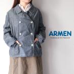アーメン ARMEN NAVY (INDIGO) CHAMBRAY ROUND COLLAR DOUBLE JACKET ISNAM2601CB (2026SS 春夏)