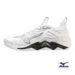 ミズノ バレーボールシューズ ウエーブモーメンタム3 ユニセックス ホワイト×グレー×ブラック Mizuno