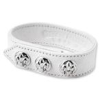Yahoo! Yahoo!ショッピング(ヤフー ショッピング)【CHROME HEARTS　クロムハーツ　Bracelet　ブレスレット】3ボタン2スナップレザーブレスレットw/BSフレアボタン/ホワイト【送料無料】