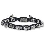 Yahoo! Yahoo!ショッピング(ヤフー ショッピング)【KING BABY　キングベイビー　Bracelet　ブレスレット】ブラックマクラメブレスレットw/スカル【送料無料】