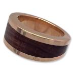 STANLEY GUESS(スタンリーゲス)：Wood V Band Ring/18K Gold(ウッドVバンドリング/18Kゴールド)
