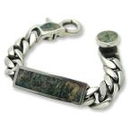 Wood Inlaid ID Classic Link w/Wood Inlaid Classic Clip Bracelet(ウッドインレイドIDクラシックリンクw/ウッドインレイドクラシッククリップブレスレット)