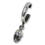 STANLEY GUESS(スタンリーゲス)：Hoop w/Skull Charm Earring(フープw/スカルチャームイヤリング)
