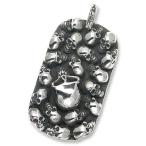 STANLEY GUESS(スタンリーゲス)：2 Sided Multi Skull/Wood Dog Tag(2サイドマルチスカル/ウッドドッグタグ)