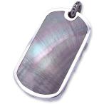STANLEY GUESS(スタンリーゲス)：2 Sided Multi Skull/1Piece Shell Inlaid Dog Tag(2サイドマルチスカル/1ピースシェルドッグタグ)