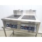 H591*nichiwa2021 год *IH кухонная посуда (2 полосный ) экономический модель MIR-1055TBSP 3.200V×2[1. месяц с гарантией ] Tochigi Utsunomiya б/у профессиональное кухонное оборудование 