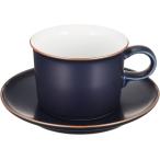 白山陶器 ONEST コーヒーカップ＆ソーサー 紺マット 340