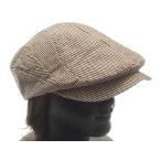 ハンチング ブラウン ストライプ 薄手 コットン ハンティング 帽子 メンズ レディース