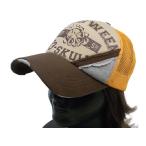 メッシュキャップブラウンxオレンジ...