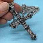 ショッピングスカル ネックレス メンズ スカル クロス 北欧 バイキング 十字架 メンズ ステンレス アクセサリー