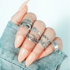 Yahoo! Yahoo!ショッピング(ヤフー ショッピング)指輪 リング レディース 7個セット ハート 王冠 インフィニティ アロー クラウン アンティーク調 ファランジリング ミディリング 平打 アクセサリー