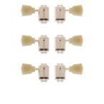 ギブソン Gibson PMMH-010 Deluxe Green Key Tuner Set Vintage Nickel w/ Pearloid Buttons ギター用ペグ