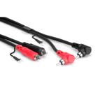 Hosa CRA-201DJ 1m RCA мужской x2-L type RCA мужской x2 заземляющий провод имеется аудио кабель 