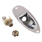 フェンダー ギタージャック Road Worn Stratocaster Jack Ferrule w/Hardware Chrome モノジャック ジャックプレート Fender