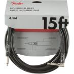 フェンダー Fender Professional Series Instrument Cable SL 15' Black ギターケーブル ギターシールド