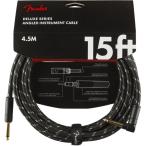 tF_[ Fender Deluxe Series Instrument Cables SL 15' Black Tweed M^[P[u M^[V[h