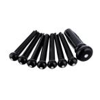 フェンダー ギター ブリッジピン アコギ Acoustic Bridge Pin Sets Black with White Dot 7個入り ギター 弦止めピン Fender