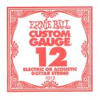 アーニーボール ERNIE BALL 1012 PLAIN STEEL 012 ギター用バラ弦