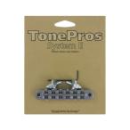 トーンプロズ ギター ブリッジ T3BP-C TonePros Standard Tuneomatic クローム ギター用ブリッジ TonePros