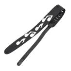 Perri*s P25MN-217 2.5" LEATHER STRAP BLK WHT NOTES гитара ремешок 