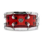 NATAL S-AC-S465-RD1 Arcadia Acrylic Transparent Red 14" × 6.5" малый барабан 